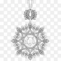 圣诞装饰对称树线艺术图案树-空若网 圣诞装饰对称树线艺术图案树-空若网