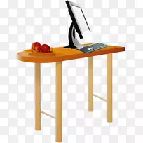 台式计算机椅.简单的计算机表-空若网 台式计算机椅.简单的计算机表-空若网