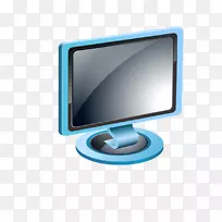 计算机adobe插画下载-蓝色计算机屏幕-空若网 计算机adobe插画下载-蓝色计算机屏幕-空若网