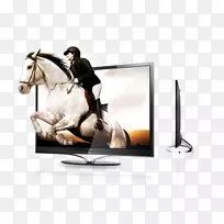 电脑显示器电视机从电脑屏幕上驶出。-空若网 电脑显示器电视机从电脑屏幕上驶出。-空若网