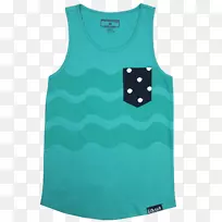 金边t恤无袖衬衫粉红色波浪-空若网 金边t恤无袖衬衫粉红色波浪-空若网