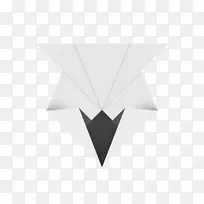 线三角形折纸熊猫脸-空若网 线三角形折纸熊猫脸-空若网