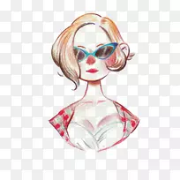 绘画动画-短发时尚女性-空若网 绘画动画-短发时尚女性-空若网