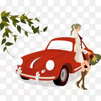 汽车奥迪A3插画-汽车时尚女装-空若网 汽车奥迪A3插画-汽车时尚女装-空若网