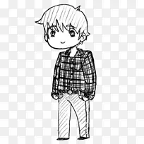 服装线条艺术人体素描-胖子肚皮衬衫-空若网 服装线条艺术人体素描-胖子肚皮衬衫-空若网