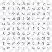 电脑图标剪贴画.水彩画ai-空若网 电脑图标剪贴画.水彩画ai-空若网