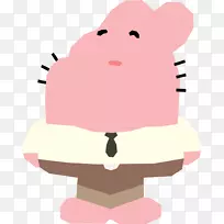 鼻子粉红m剪贴画-gumball richard-空若网 鼻子粉红m剪贴画-gumball richard-空若网