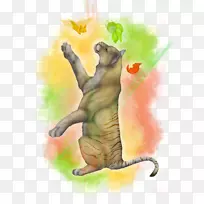 水彩画猫-空若网 水彩画猫-空若网