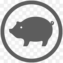 猪动物群剪影鼻子剪贴画-猪-空若网 猪动物群剪影鼻子剪贴画-猪-空若网