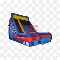 充气电动蓝色充气滑块-空若网 充气电动蓝色充气滑块-空若网