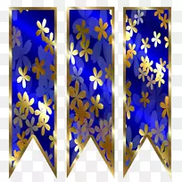 钴蓝对称星型-带状旗花-空若网 钴蓝对称星型-带状旗花-空若网