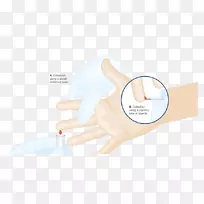 拇指医用手套手模型.血样-空若网 拇指医用手套手模型.血样-空若网