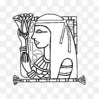 绘制古埃及语言着色书.埃及符号甲虫-空若网 绘制古埃及语言着色书.埃及符号甲虫-空若网
