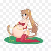 圣诞日艺术猫圣诞装饰品-孕妇动画-空若网 圣诞日艺术猫圣诞装饰品-孕妇动画-空若网