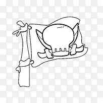 画海盗快乐罗杰线艺术着色书-快乐罗杰-空若网 画海盗快乐罗杰线艺术着色书-快乐罗杰-空若网