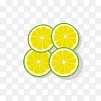 果汁鸡尾酒柠檬水-创意手绘卡通柠檬片-空若网 果汁鸡尾酒柠檬水-创意手绘卡通柠檬片-空若网
