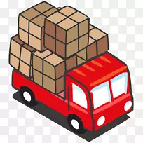 货物半挂车剪贴画.红色卡车剪贴件-空若网 货物半挂车剪贴画.红色卡车剪贴件-空若网