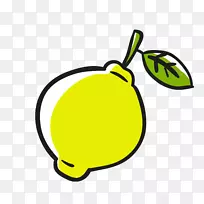水果剪贴画.黄叶挂柠檬-空若网 水果剪贴画.黄叶挂柠檬-空若网