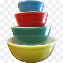 Pyrex碗彩色玻璃绿玻璃-空若网 Pyrex碗彩色玻璃绿玻璃-空若网