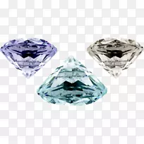 宝石钻石-无垫子的三色漂亮钻石材料-空若网 宝石钻石-无垫子的三色漂亮钻石材料-空若网