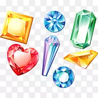 钻石彩色宝石插图-彩色钻石晶体-空若网 钻石彩色宝石插图-彩色钻石晶体-空若网