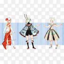 服装设计动画插图-杏画-空若网 服装设计动画插图-杏画-空若网