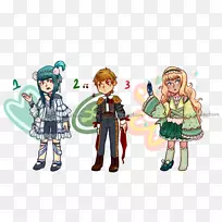 人类行为卡通插图-水彩画钟-空若网 人类行为卡通插图-水彩画钟-空若网