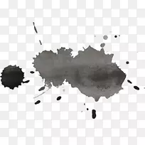 黑白水彩画透明水彩-空若网 黑白水彩画透明水彩-空若网