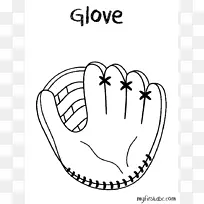 棒球手套棒球棒着色书剪贴画棒球手套剪贴画-空若网 棒球手套棒球棒着色书剪贴画棒球手套剪贴画-空若网