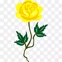 花卉剪贴画玫瑰花瓣黄花-空若网 花卉剪贴画玫瑰花瓣黄花-空若网