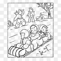 彩色书狗雪橇儿童-空若网 彩色书狗雪橇儿童-空若网