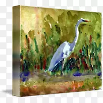 水彩画鸟具象艺术-空若网 水彩画鸟具象艺术-空若网