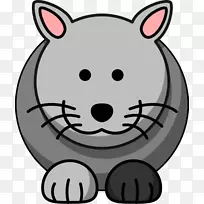 猫动画剪贴画.灰色猫剪贴画-空若网 猫动画剪贴画.灰色猫剪贴画-空若网