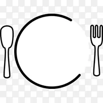 汤匙盘叉餐具夹艺术餐具剪贴件-空若网 汤匙盘叉餐具夹艺术餐具剪贴件-空若网