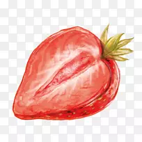 水彩画草莓手绘草莓果-空若网 水彩画草莓手绘草莓果-空若网