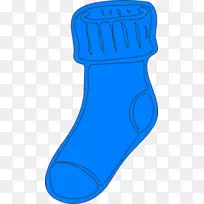 蓝鞋步行短袜剪贴件-空若网 蓝鞋步行短袜剪贴件-空若网