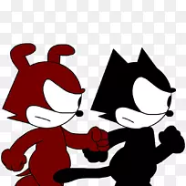 剪贴画插图卡通人类行为-费利克斯猫-空若网 剪贴画插图卡通人类行为-费利克斯猫-空若网