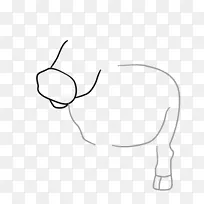 拇指夹艺术鼻子产品设计眼镜-牛素描-空若网 拇指夹艺术鼻子产品设计眼镜-牛素描-空若网