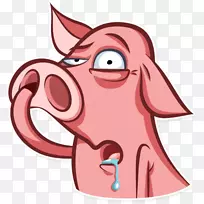 鼻子夹艺术插图粉红m口象-空若网 鼻子夹艺术插图粉红m口象-空若网
