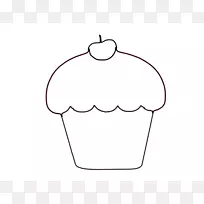 纸杯蛋糕轮廓填充夹艺术.纸杯蛋糕轮廓-空若网 纸杯蛋糕轮廓填充夹艺术.纸杯蛋糕轮廓-空若网