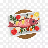 生鱼片鱼烹调食品.在切碎块上烧鱼肉-空若网 生鱼片鱼烹调食品.在切碎块上烧鱼肉-空若网