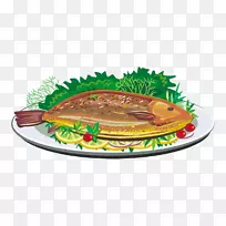 炸鱼-免费剪贴画-蒸鱼-空若网 炸鱼-免费剪贴画-蒸鱼-空若网