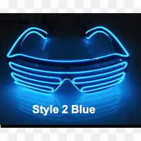 发光二极管电致发光线太阳镜.淡蓝色阴影-空若网 发光二极管电致发光线太阳镜.淡蓝色阴影-空若网