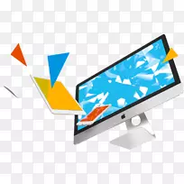 安装艺术电脑监控钻石水晶3D渲染-创意推广-空若网 安装艺术电脑监控钻石水晶3D渲染-创意推广-空若网