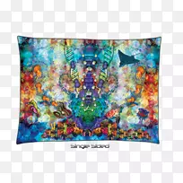 对称图案纺织品垫.松果体-空若网 对称图案纺织品垫.松果体-空若网