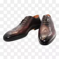 牛津鞋步行-皮革花边布洛克-空若网 牛津鞋步行-皮革花边布洛克-空若网