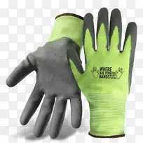烯烃纤维氨纶手套绿色背-空若网 烯烃纤维氨纶手套绿色背-空若网
