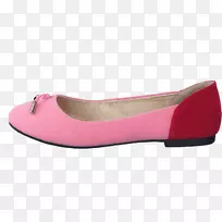 芭蕾平纹产品设计绒面皮鞋-红色丝带-空若网 芭蕾平纹产品设计绒面皮鞋-红色丝带-空若网