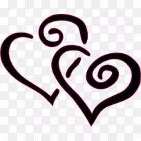 心博客情人节免费内容剪贴画-双心-空若网 心博客情人节免费内容剪贴画-双心-空若网