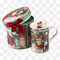 咖啡杯陶瓷杯圣诞装饰品盖.杯子-空若网 咖啡杯陶瓷杯圣诞装饰品盖.杯子-空若网
